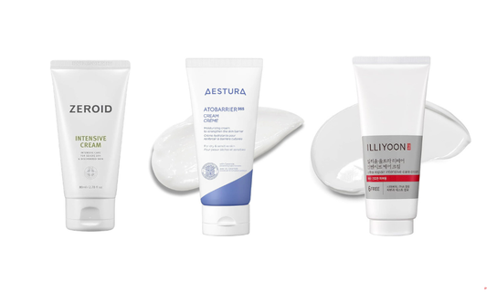 Best Korean Barrier Creams for Sensitive Skin: Zeroid vs AESTURA vs ILLIYOON