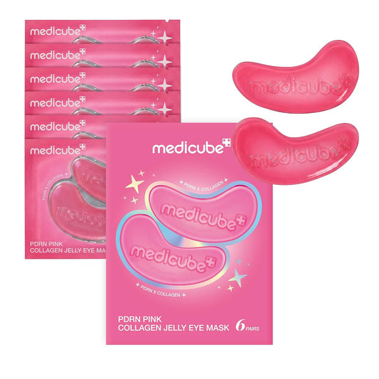 PDRN Pink Collagen Jelly Eye Mask (6 pairs)