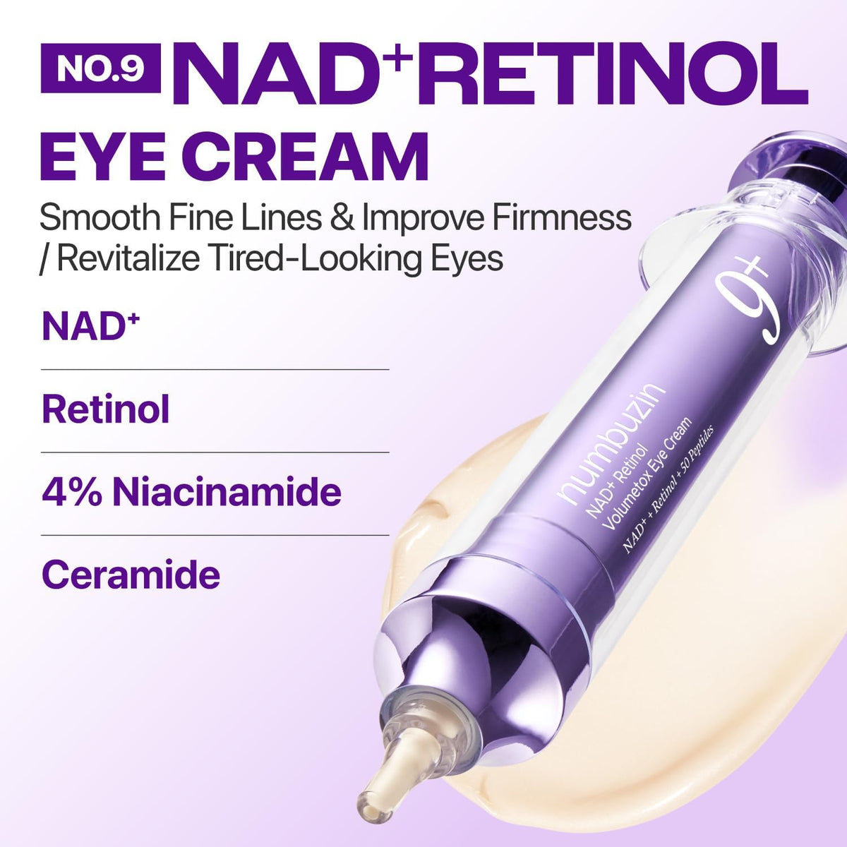 No.9 NAD Retinol Volumetox Eye Cream 10ml