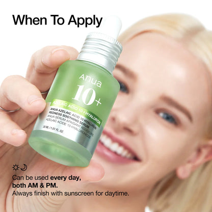 Azelaic Acid 10 Hyaluron Redness Soothing Serum 30ml